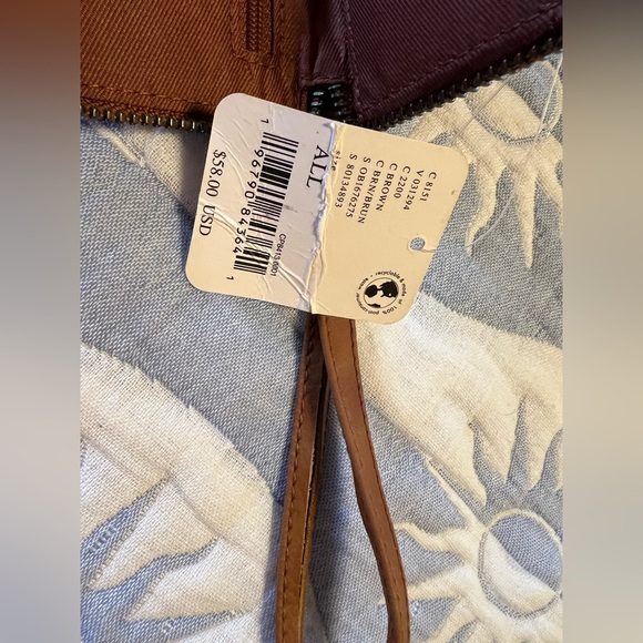 Free People Vegan Faux Leather Wallet in Brown NWT - Picture 7 of 7